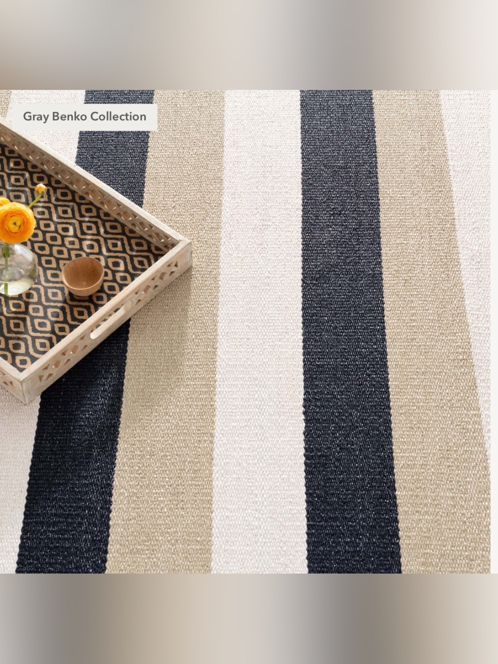 NWT Annie Selke Doolittle Handwoven Indoor/Outdoor Rug 2 x 3 - Picture 3 of 4